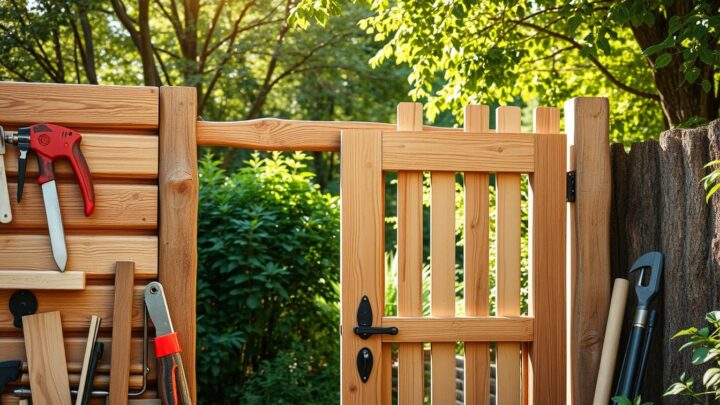 Gartentor holz selbst bauen – DIY Anleitung für Garten