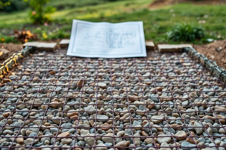 Fundament für Gabionenzaun richtig anlegen & planen