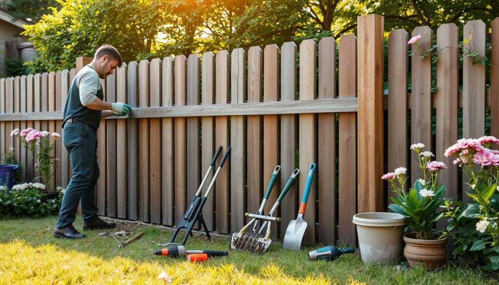 Gartenzaun Pflege und Wartung