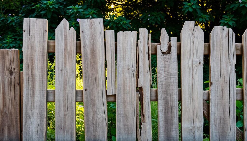 Holzzaun Schäden