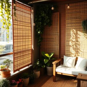 balkon sichtschutz idee