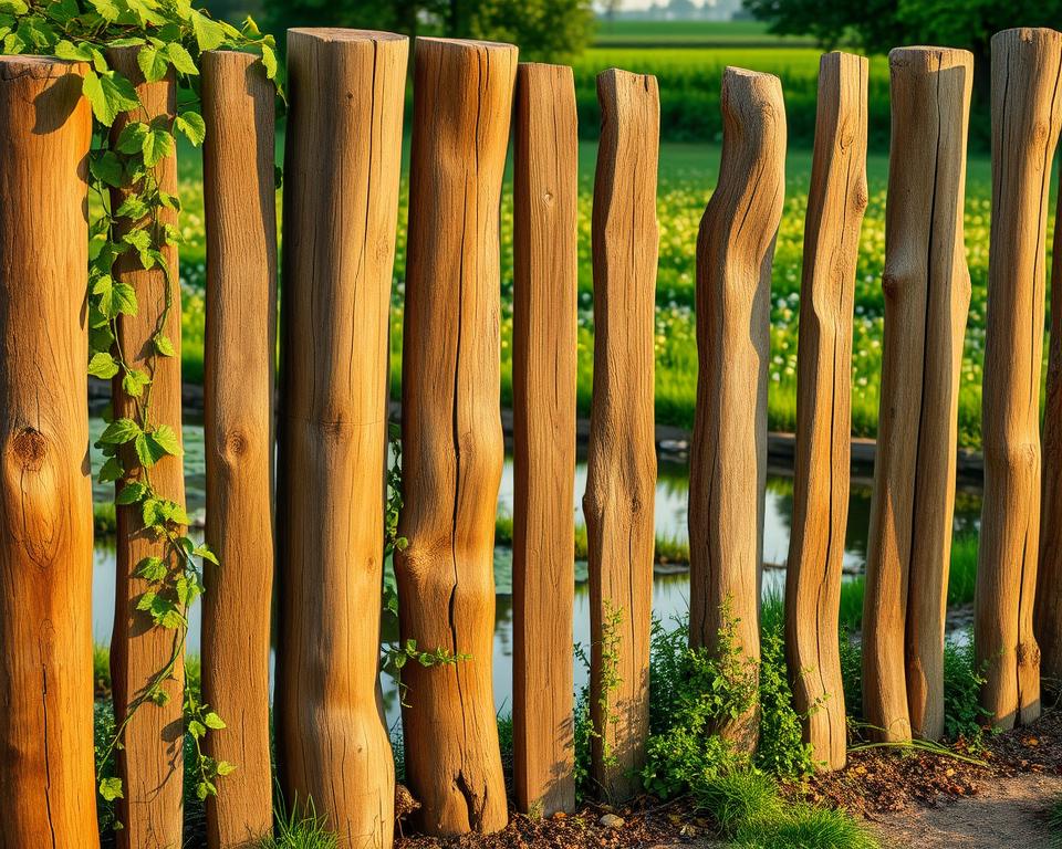 Benjeshecke Pfahlaufbau Benjeshecke Pfahlaufbau