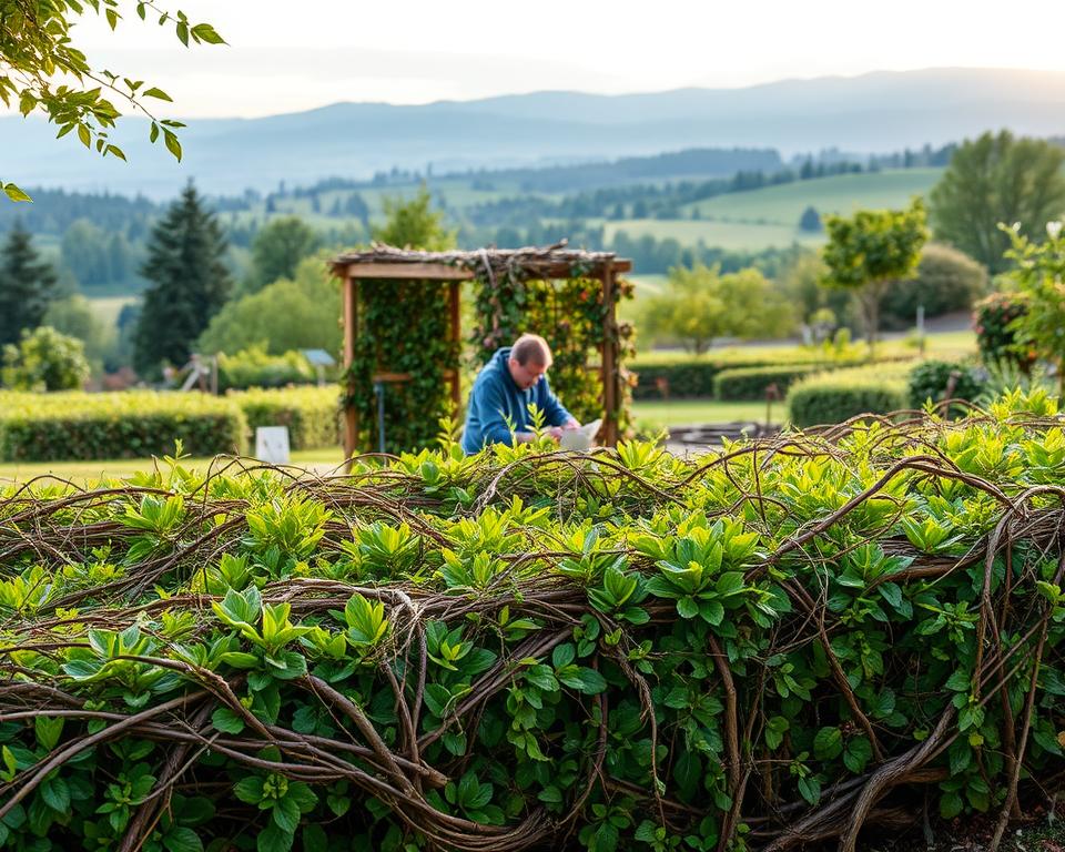 Benjeshecke Planung und Vorbereitung Benjeshecke Planung und Vorbereitung